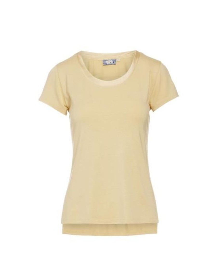 Shirts En Tops | ESSENZA Shirts En Tops Essenza Luyza Uni Sahara Sun Top Korte Mouw M