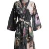 Kimono'S | ESSENZA Kimono'S Essenza Sarai Fleur Festive Blooming Black Kimono Xxl