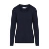 Shirts En Tops | ESSENZA Shirts En Tops Essenza Luyza Uni Darkest Blue Top Lange Mouw Xxl