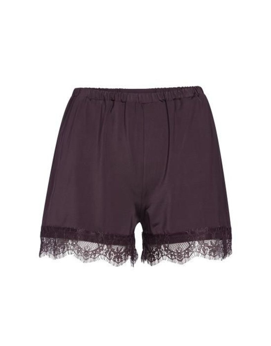 Broeken | ESSENZA Broeken Essenza Natalie Uni Plum Wine Shorts L