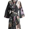 Kimono'S | ESSENZA Kimono'S Essenza Sarai Fleur Festive Blooming Black Kimono Xs