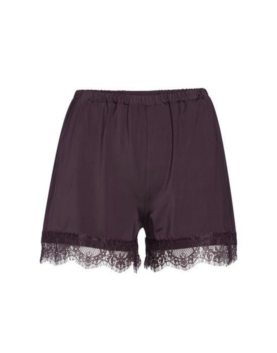 Broeken | ESSENZA Broeken Essenza Natalie Uni Plum Wine Shorts M