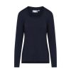 Shirts En Tops | ESSENZA Shirts En Tops Essenza Luyza Uni Darkest Blue Top Lange Mouw M