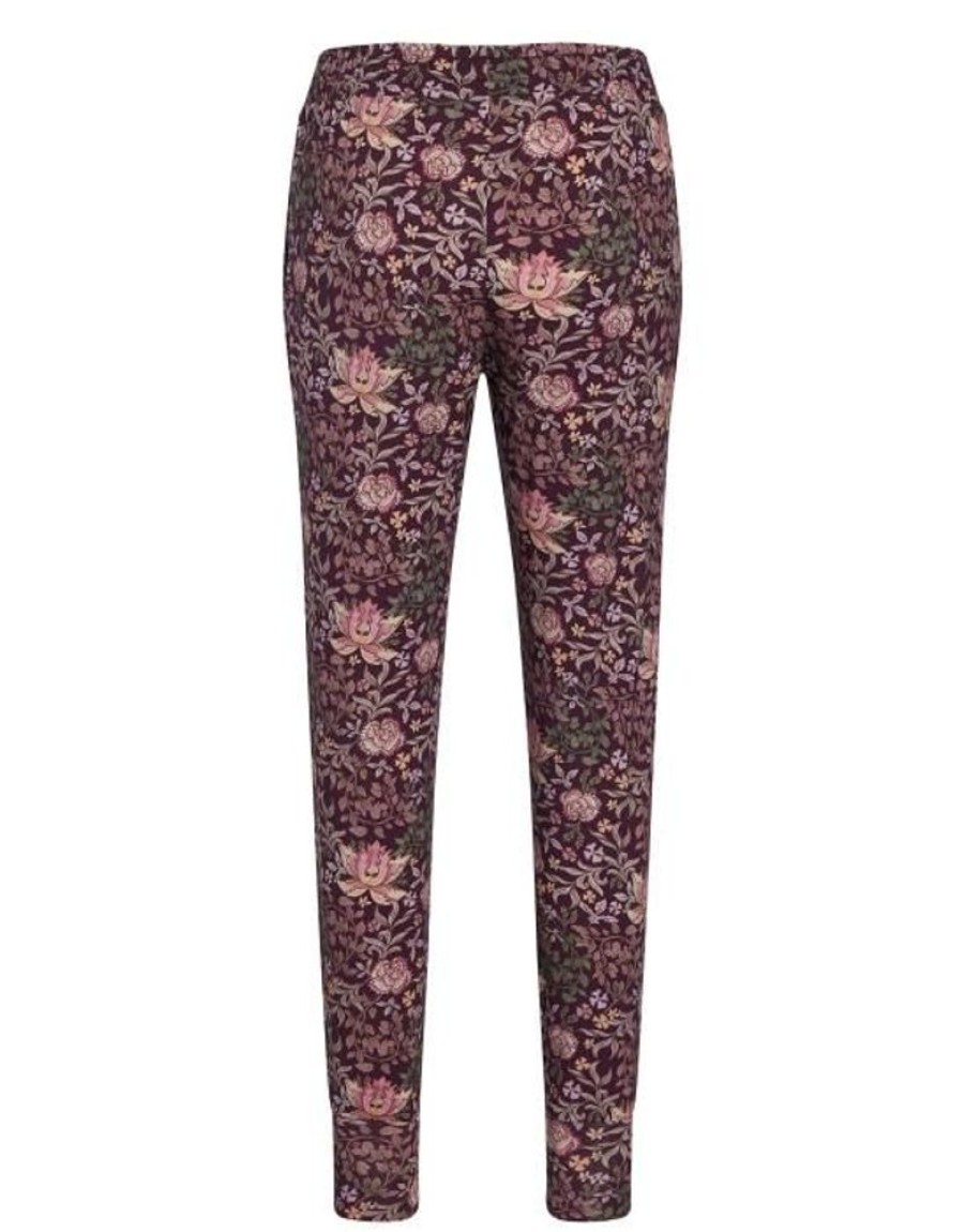 Broeken | ESSENZA Broeken Essenza Jules Ophelia Plum Wine Lange Broek S