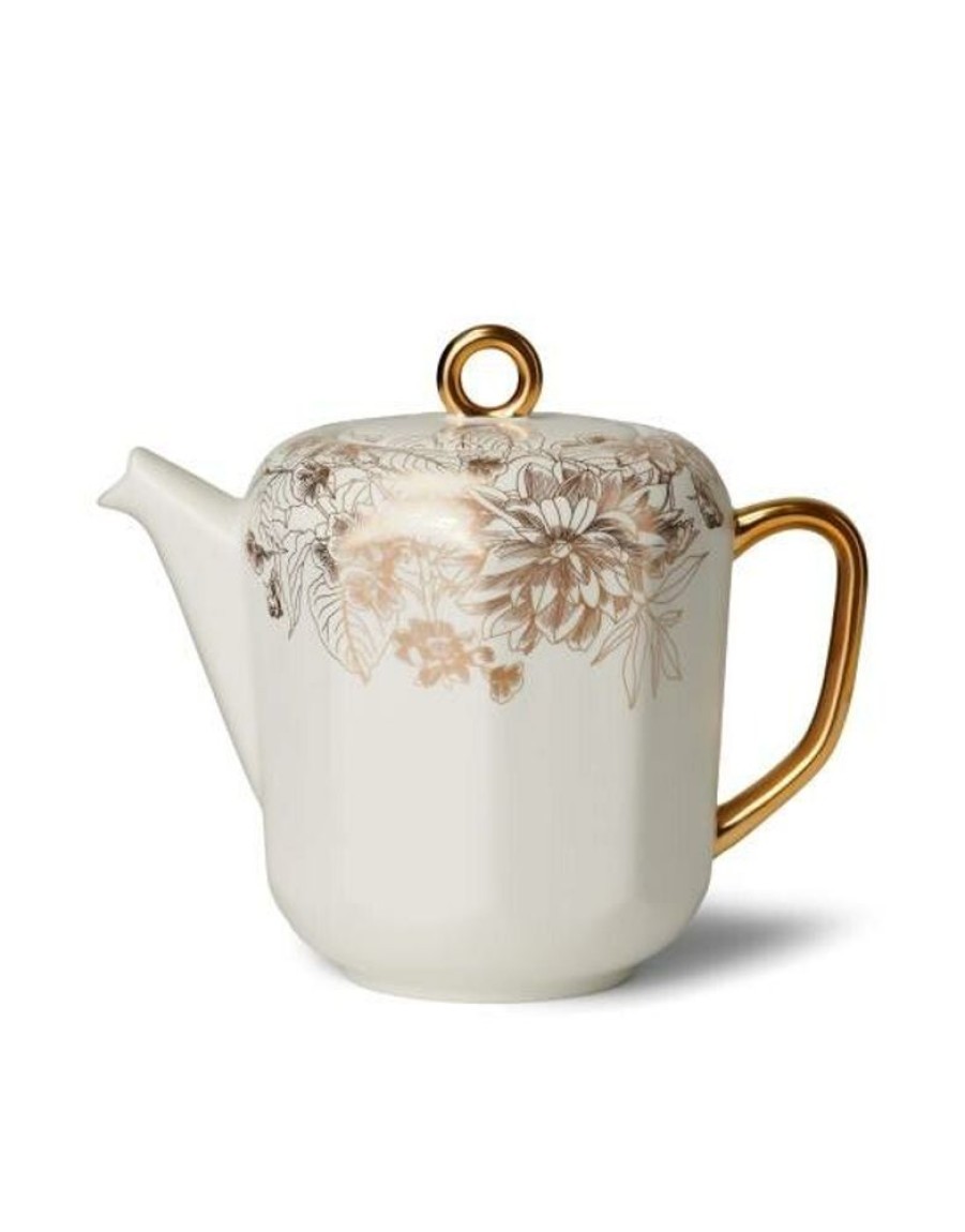 Koffie En Thee | ESSENZA Koffie En Thee Essenza Masterpiece Theepot Off White 1-25 Liter