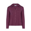 Shirts En Tops | ESSENZA Shirts En Tops Essenza Kae Uni Plum Wine Top Lange Mouw M