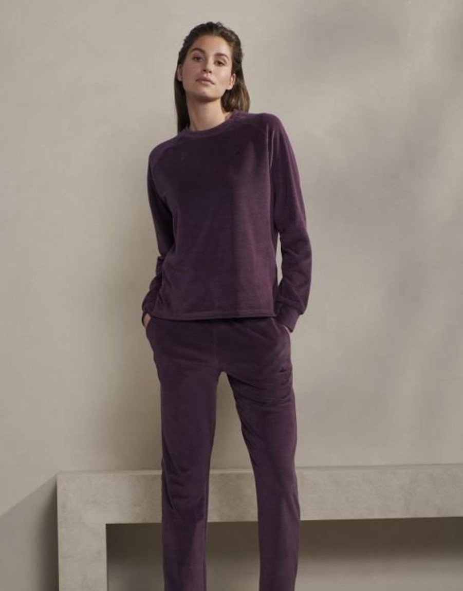 Broeken | ESSENZA Broeken Essenza Jill Uni Plum Wine Lange Broek Xl