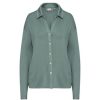 Shirts En Tops | ESSENZA Shirts En Tops Essenza Kae Uni Reef Green Top Lange Mouw Xxl