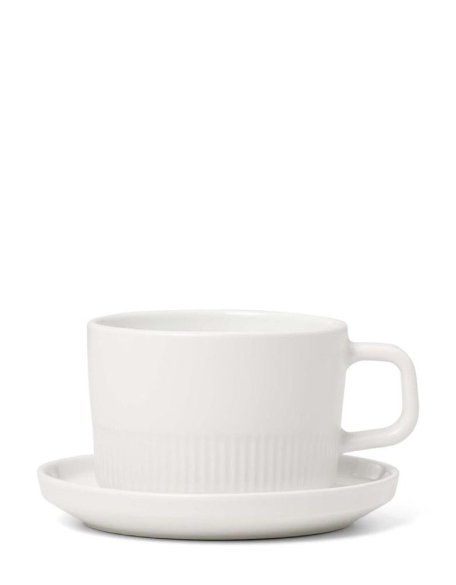 Koffie En Thee | Marc O'Polo Koffie En Thee Marc O'Polo Moments Kop En Schotel Chalk White 20 Cl