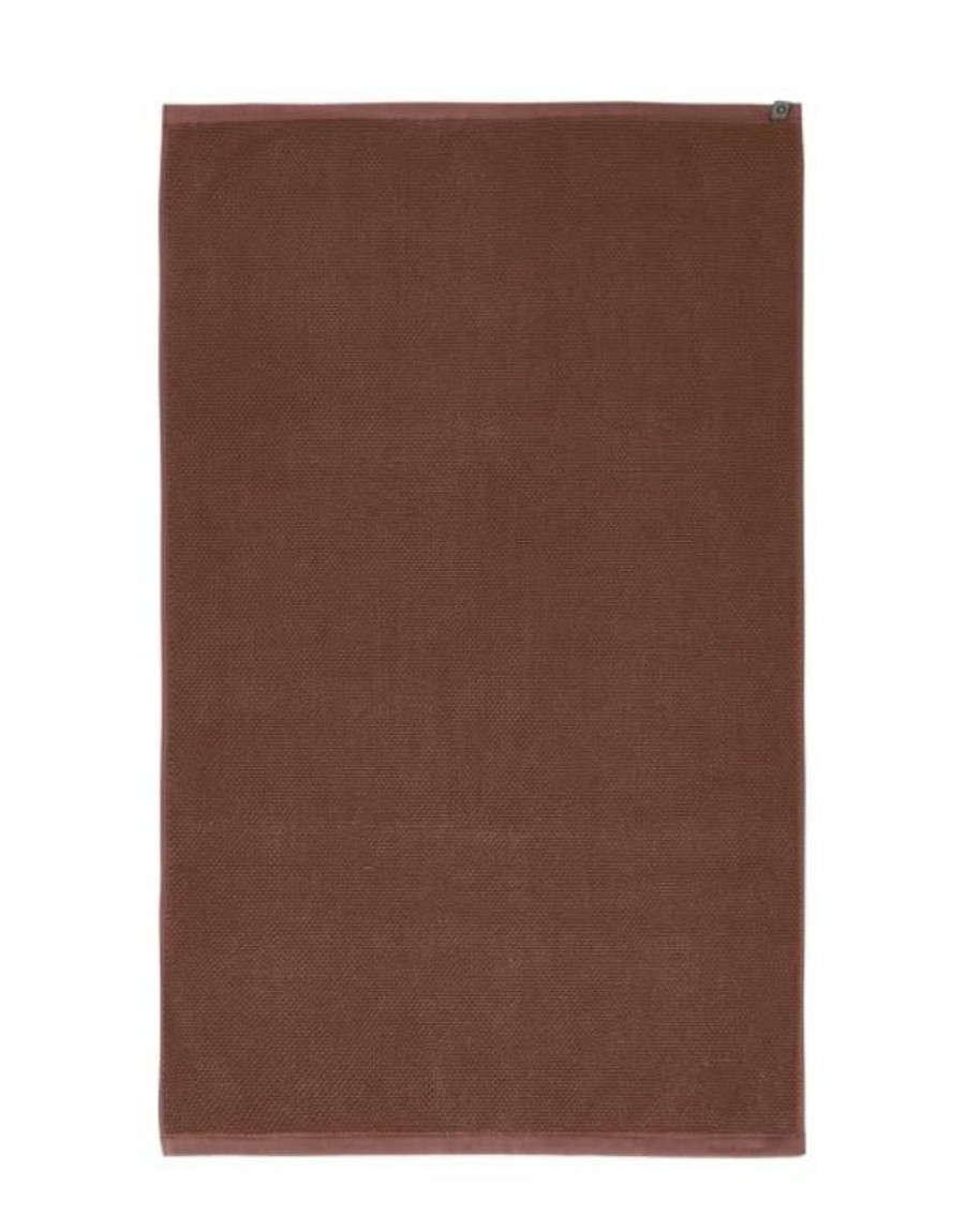 Badmatten | ESSENZA Badmatten Essenza Connect Organic Uni Badmat Leather Brown 60 X 100 Cm