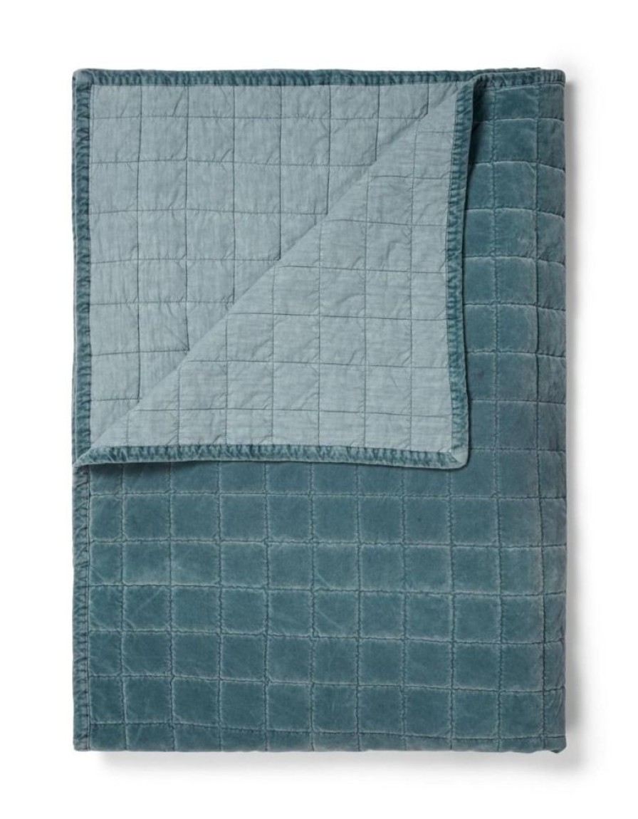 Plaids | ESSENZA Plaids Essenza Julia Plaid Denim Blue 150 X 200 Cm