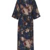 Kimono'S | ESSENZA Kimono'S Essenza Jula Gallery Of Roses Kimono Nightblue L