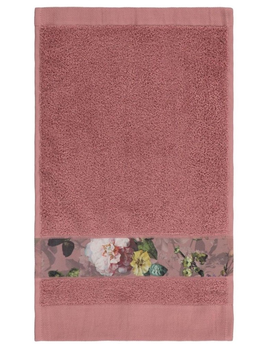 Gastendoekjes | ESSENZA Gastendoekjes Essenza Fleur Gastendoek Dusty Rose 30 X 50 Cm