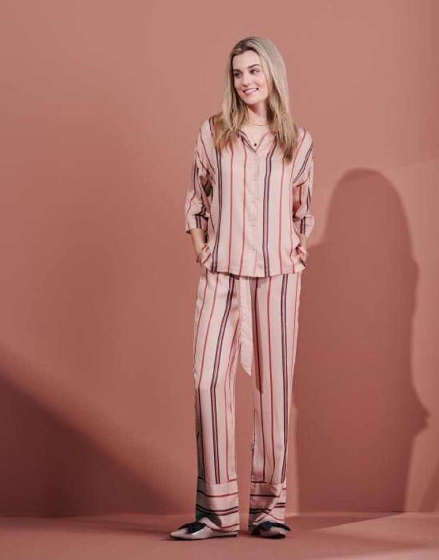 Broeken | ESSENZA Broeken Essenza Noor Meryl Lange Broek Rose M