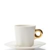 Koffie En Thee | ESSENZA Koffie En Thee Essenza Sculpture Espresso Kop & Schotel Off White 9 Cl