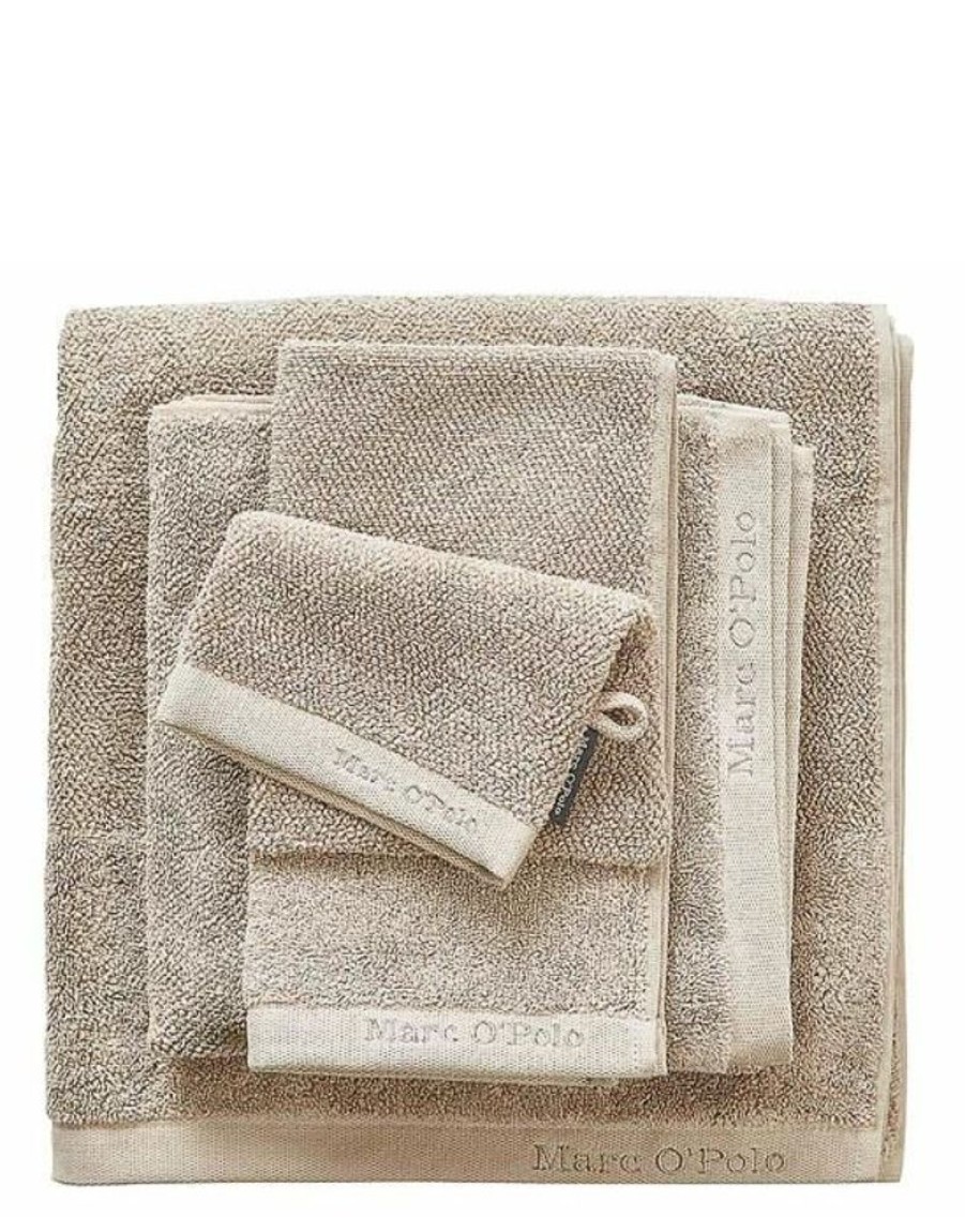 Washandjes | Marc O'Polo Washandjes Marc O'Polo Timeless Uni Washand Beige 16 X 22 Cm