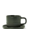 Koffie En Thee | Marc O'Polo Koffie En Thee Marc O'Polo Moments Espresso Kop & Schotel Olive Green 10 Cl