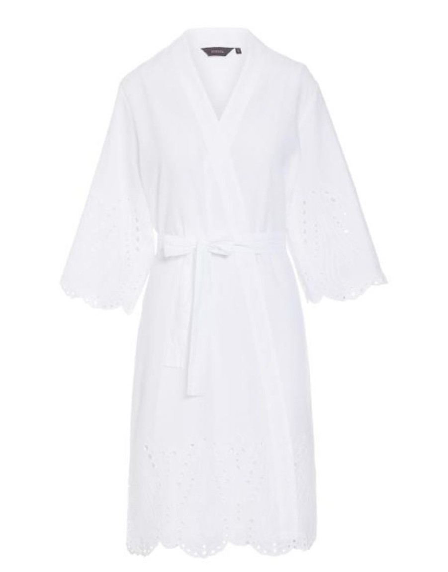 Kimono'S | ESSENZA Kimono'S Essenza Sarai Tilia Pure White Kimono Xl