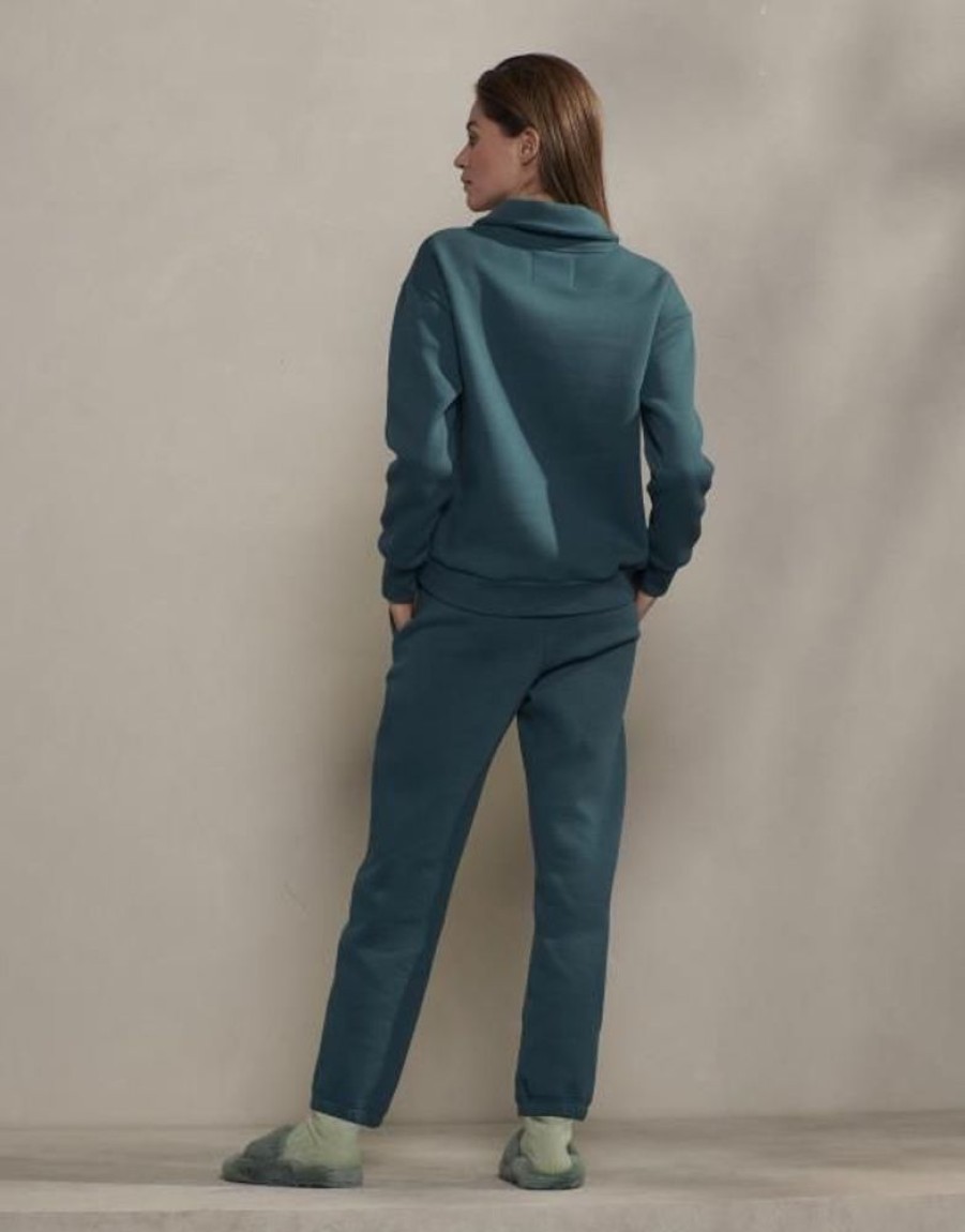 Broeken | ESSENZA Broeken Essenza Neva Uni Deep Sea Blue Lange Broek L