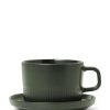 Koffie En Thee | Marc O'Polo Koffie En Thee Marc O'Polo Moments Kop En Schotel Olive Green 20 Cl