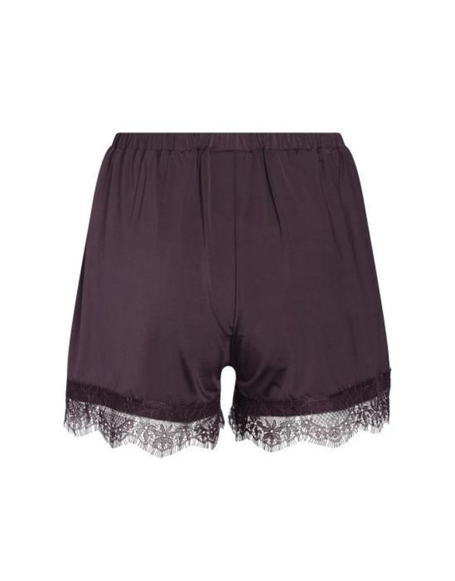 Broeken | ESSENZA Broeken Essenza Natalie Uni Plum Wine Shorts S