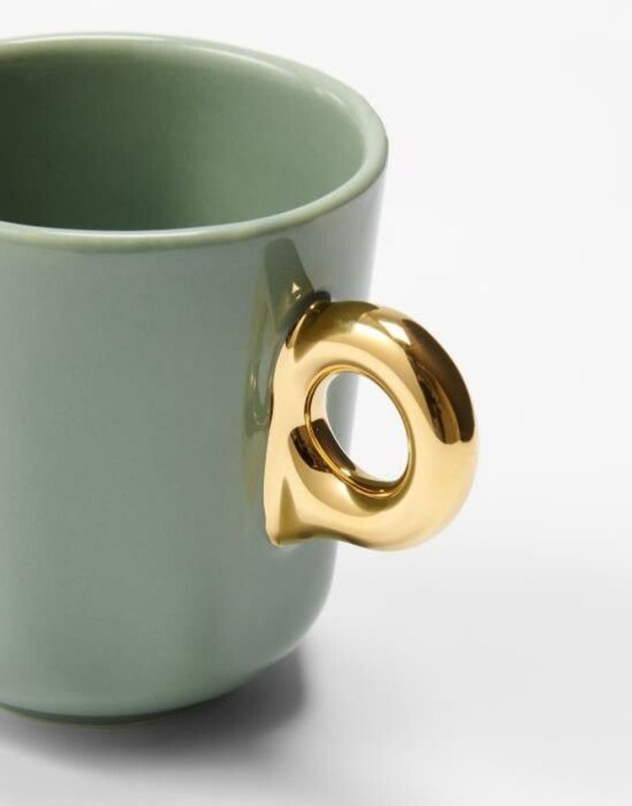 Koffie En Thee | ESSENZA Koffie En Thee Essenza Sculpture Kleine Beker Stone Green 17 Cl