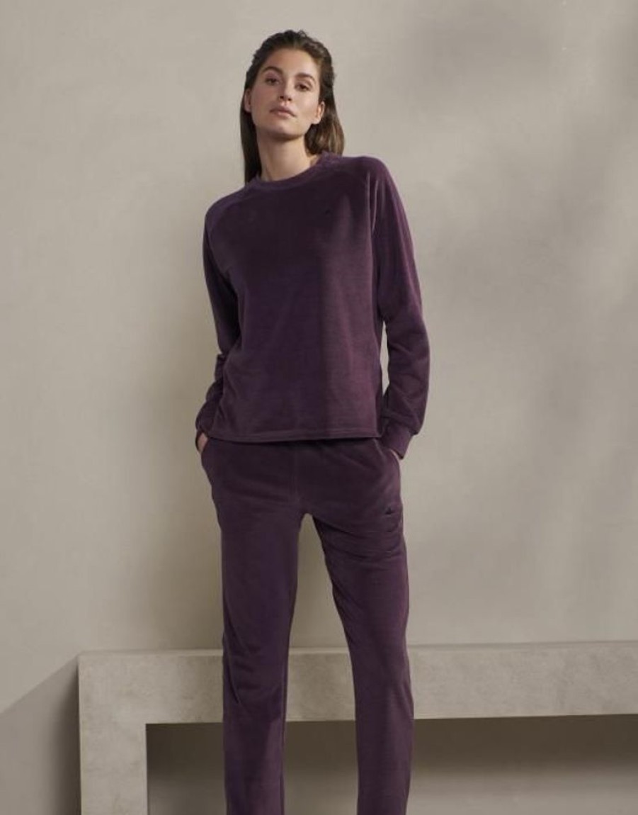 Broeken | ESSENZA Broeken Essenza Jill Uni Plum Wine Lange Broek M