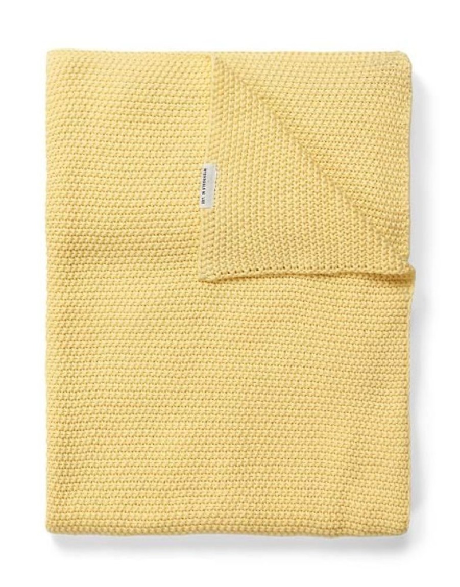 Plaids | Marc O'Polo Plaids Marc O'Polo Nordic Knit Pale Yellow Plaid 130 X 170 Cm