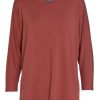 Shirts En Tops | ESSENZA Shirts En Tops Essenza Donna Uni Top 3/4 Mouw Marsala M