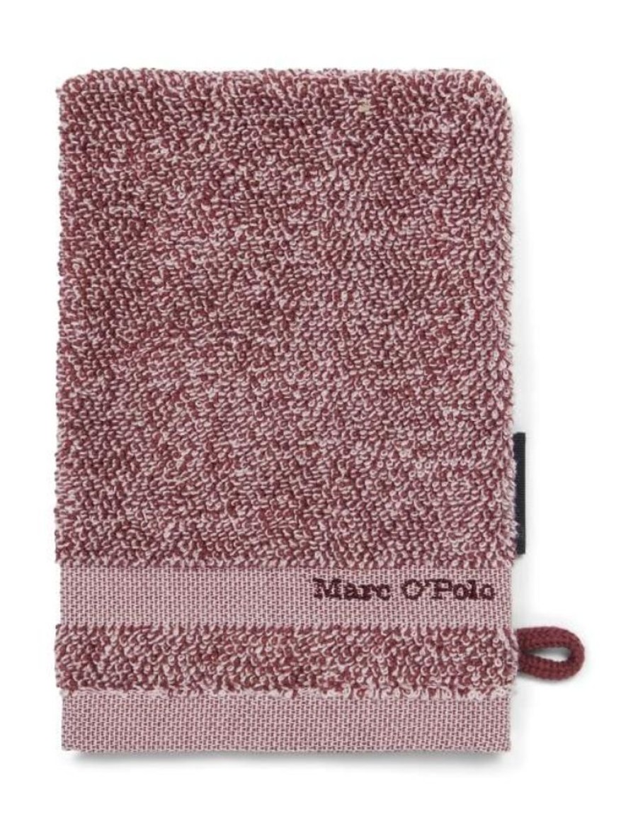 Washandjes | Marc O'Polo Washandjes Marc O'Polo Melange Washand Aubergine / Lavendel Mist 16 X 22 Cm