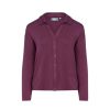 Shirts En Tops | ESSENZA Shirts En Tops Essenza Kae Uni Plum Wine Top Lange Mouw L