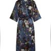 Kimono'S | ESSENZA Kimono'S Essenza Ilona Karli Deep Sea Blue Kimono L