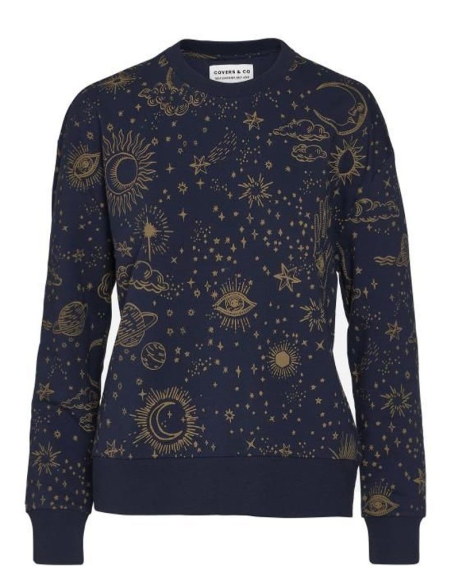 Truien En Vesten | COVERS & CO Truien En Vesten Covers & Co Kea That'S The Spirit Sweater Nightblue S