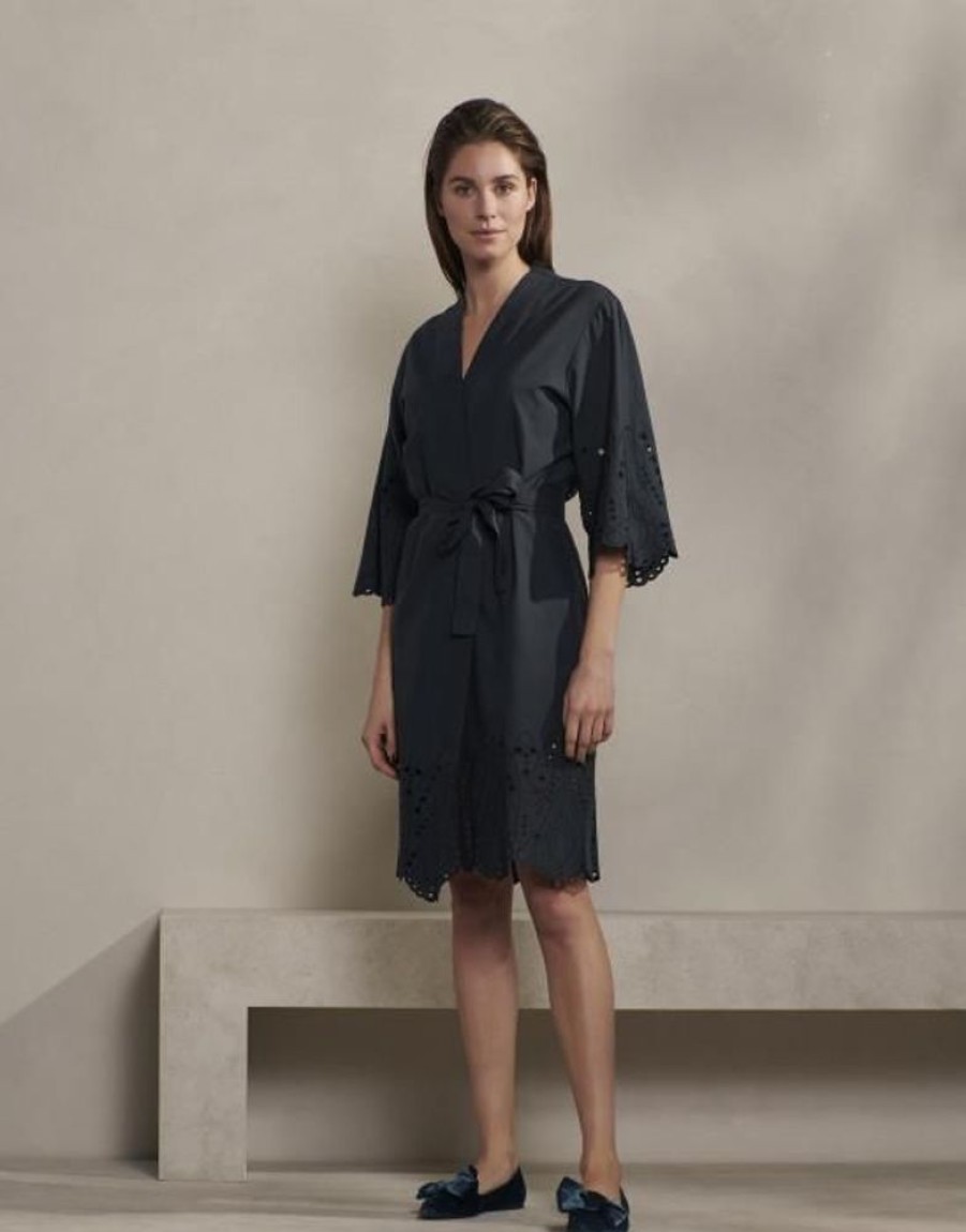 Kimono'S | ESSENZA Kimono'S Essenza Sarai Tilia Darkest Blue Kimono M