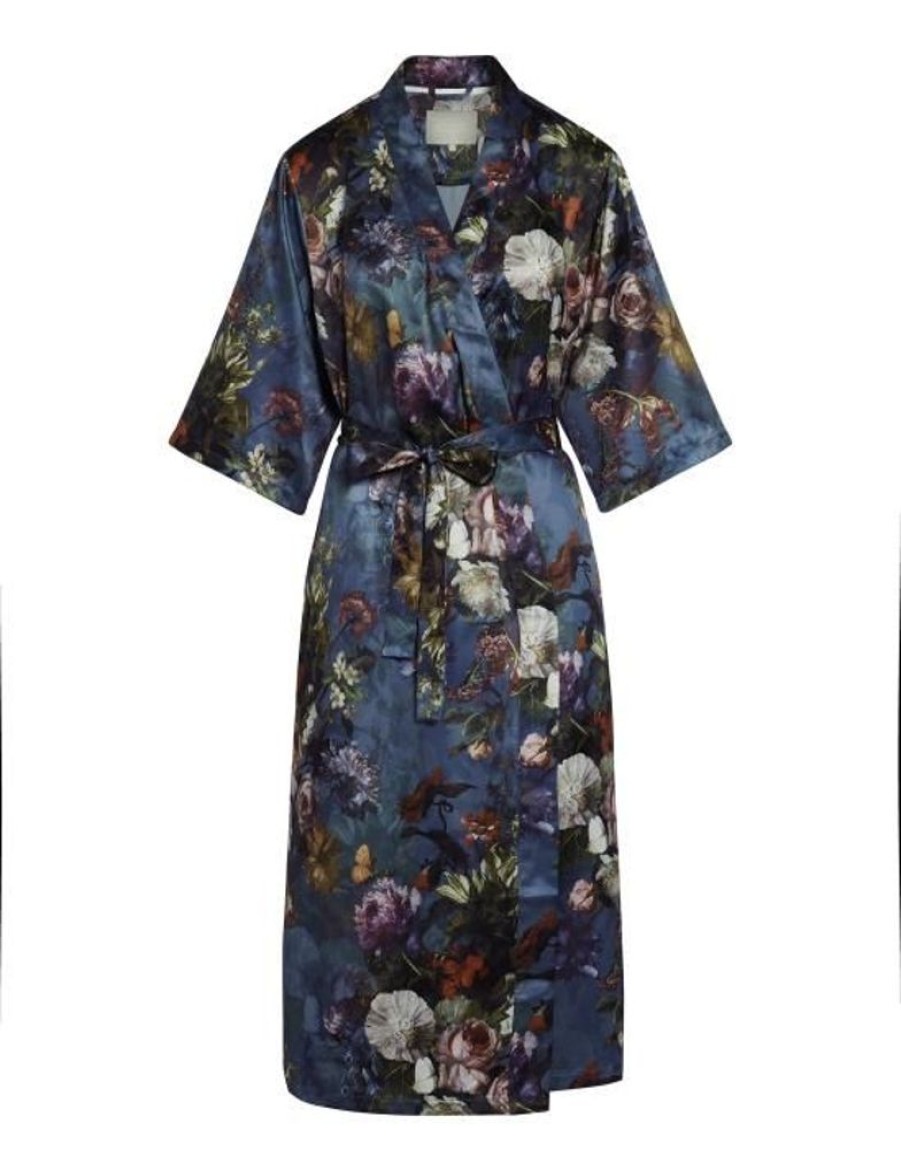 Kimono'S | ESSENZA Kimono'S Essenza Ilona Karli Deep Sea Blue Kimono M