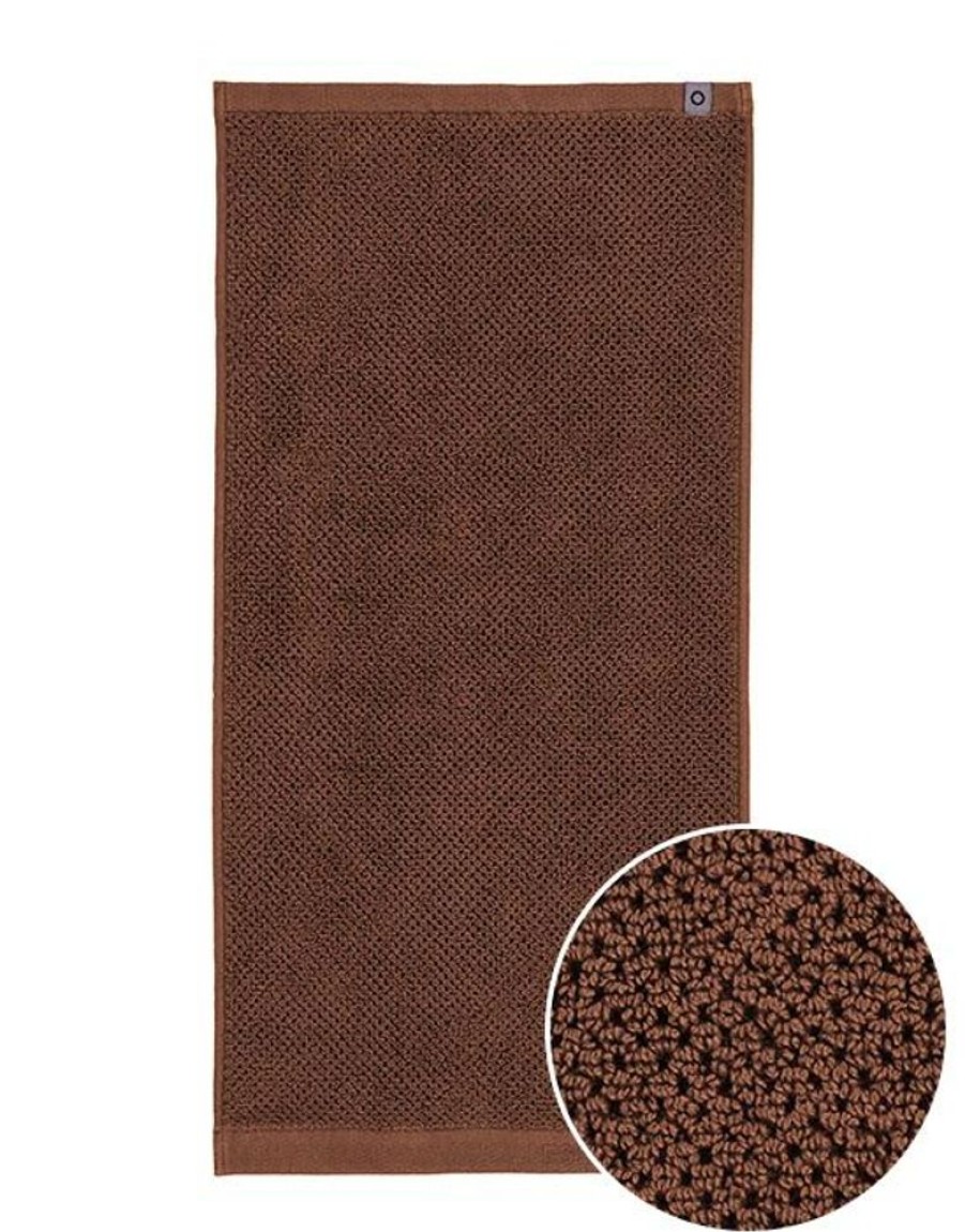 Handdoeken | ESSENZA Handdoeken Essenza Connect Organic Uni Handdoek Leather Brown 70 X 140 Cm