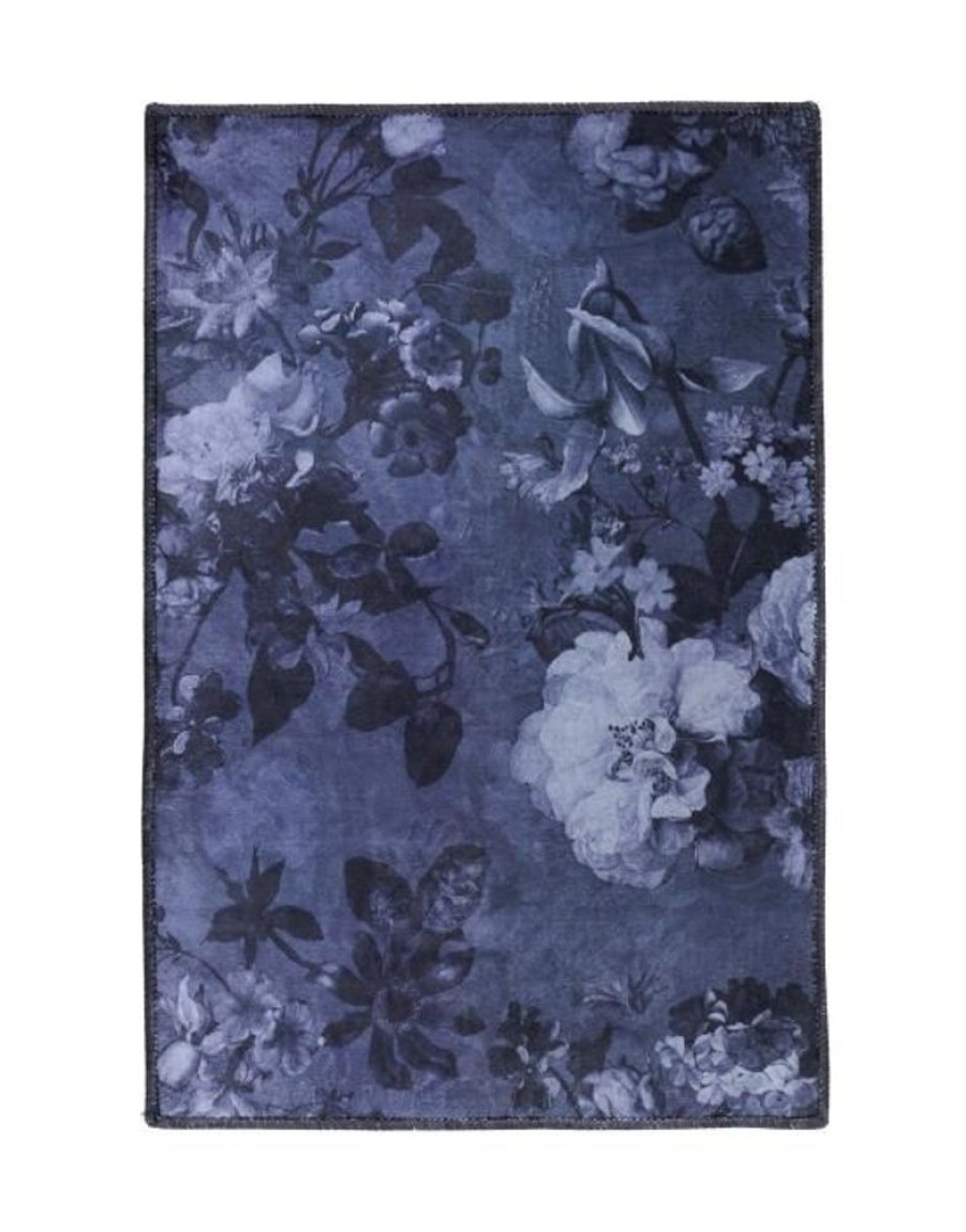 Vloerkleden | ESSENZA Vloerkleden Essenza Flora Nightblue Vloerkleed Klein 60 X 90 Cm