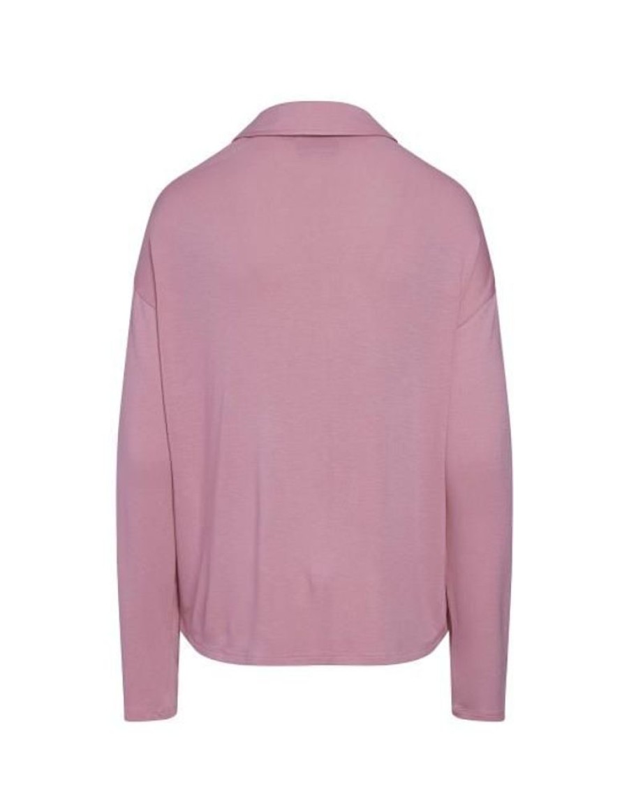 Shirts En Tops | ESSENZA Shirts En Tops Essenza Kae Uni Flowering Pink Top Lange Mouw M