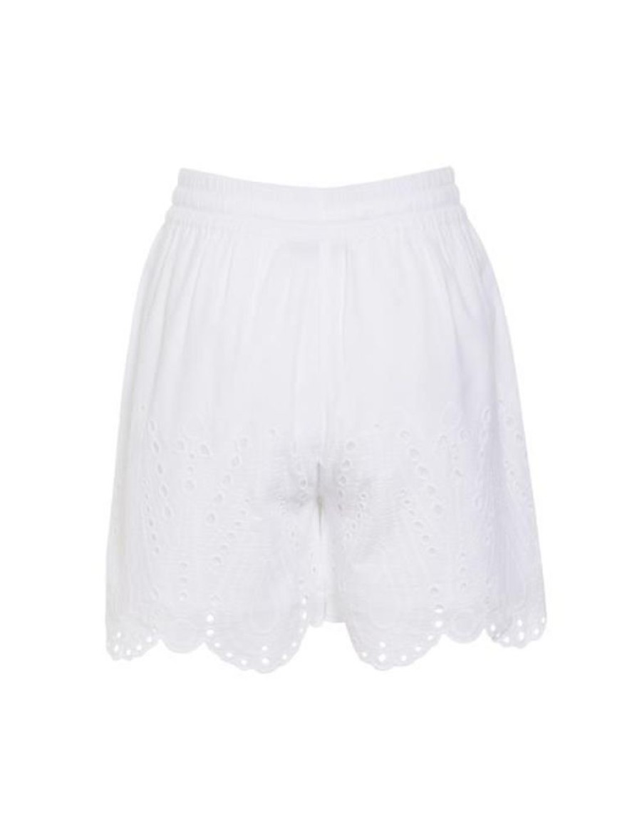 Broeken | ESSENZA Broeken Essenza Romy Tilia Pure White Shorts S