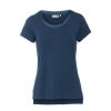 Shirts En Tops | ESSENZA Shirts En Tops Essenza Luyza Uni Sloe Blue Top Korte Mouw M