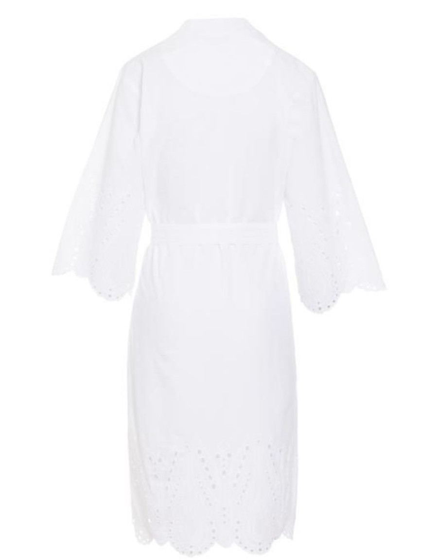 Kimono'S | ESSENZA Kimono'S Essenza Sarai Tilia Pure White Kimono Xs