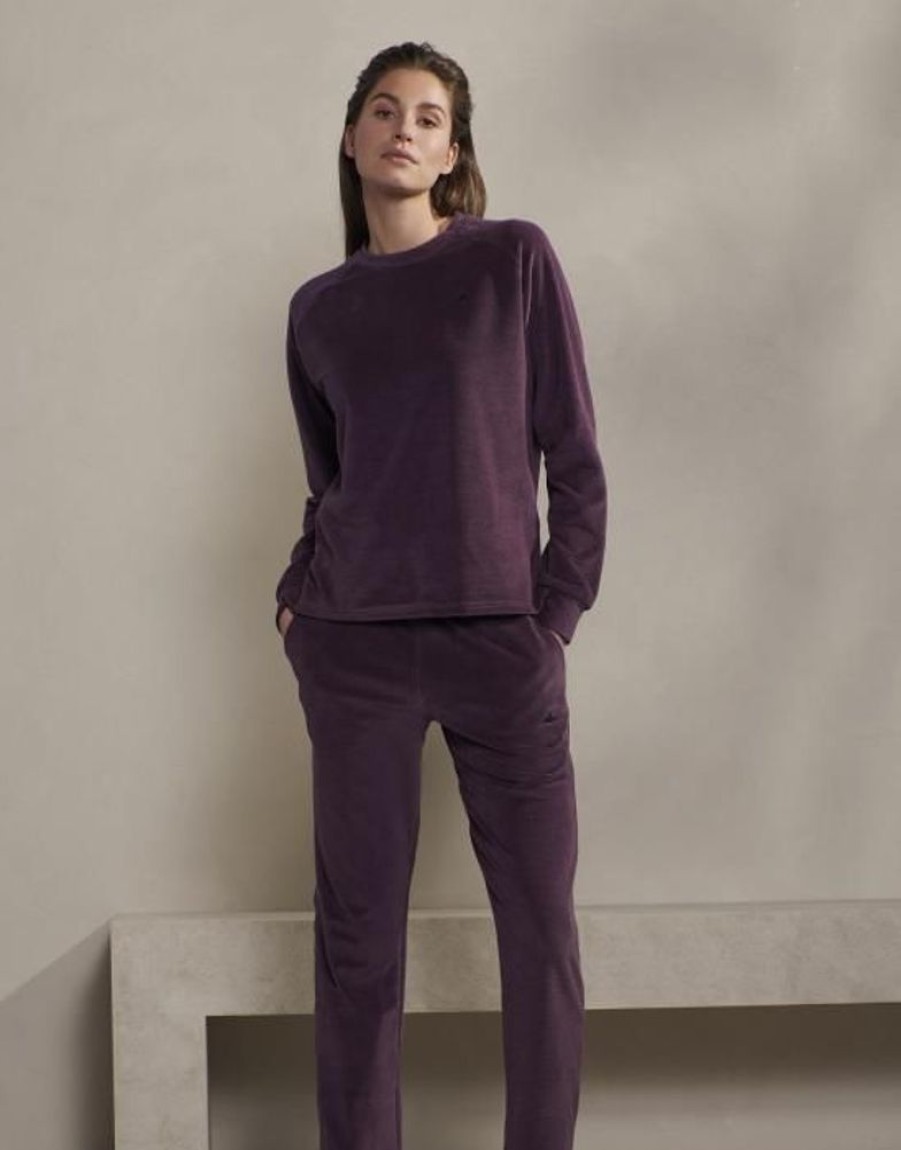 Broeken | ESSENZA Broeken Essenza Jill Uni Plum Wine Lange Broek S