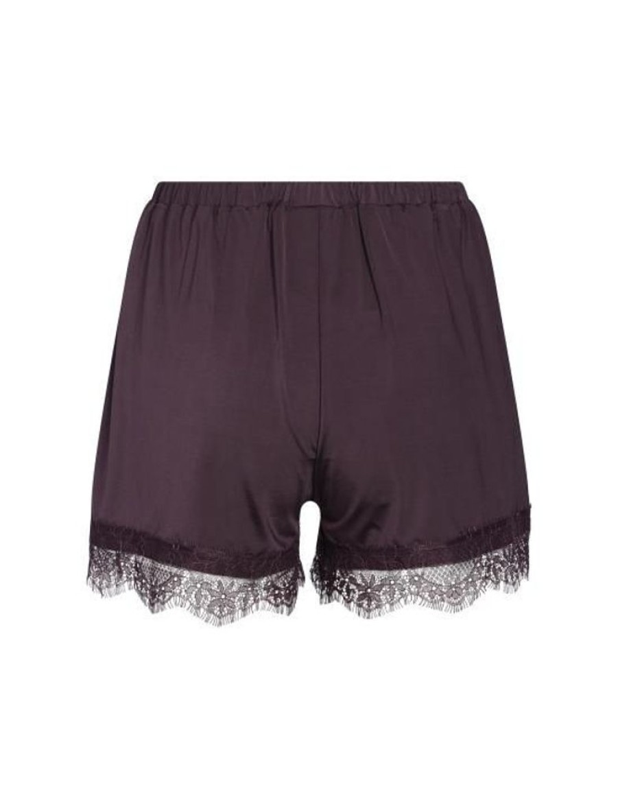 Broeken | ESSENZA Broeken Essenza Natalie Uni Plum Wine Shorts Xs