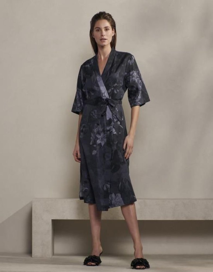 Kimono'S | ESSENZA Kimono'S Essenza Sarai Flora Nightblue Kimono S