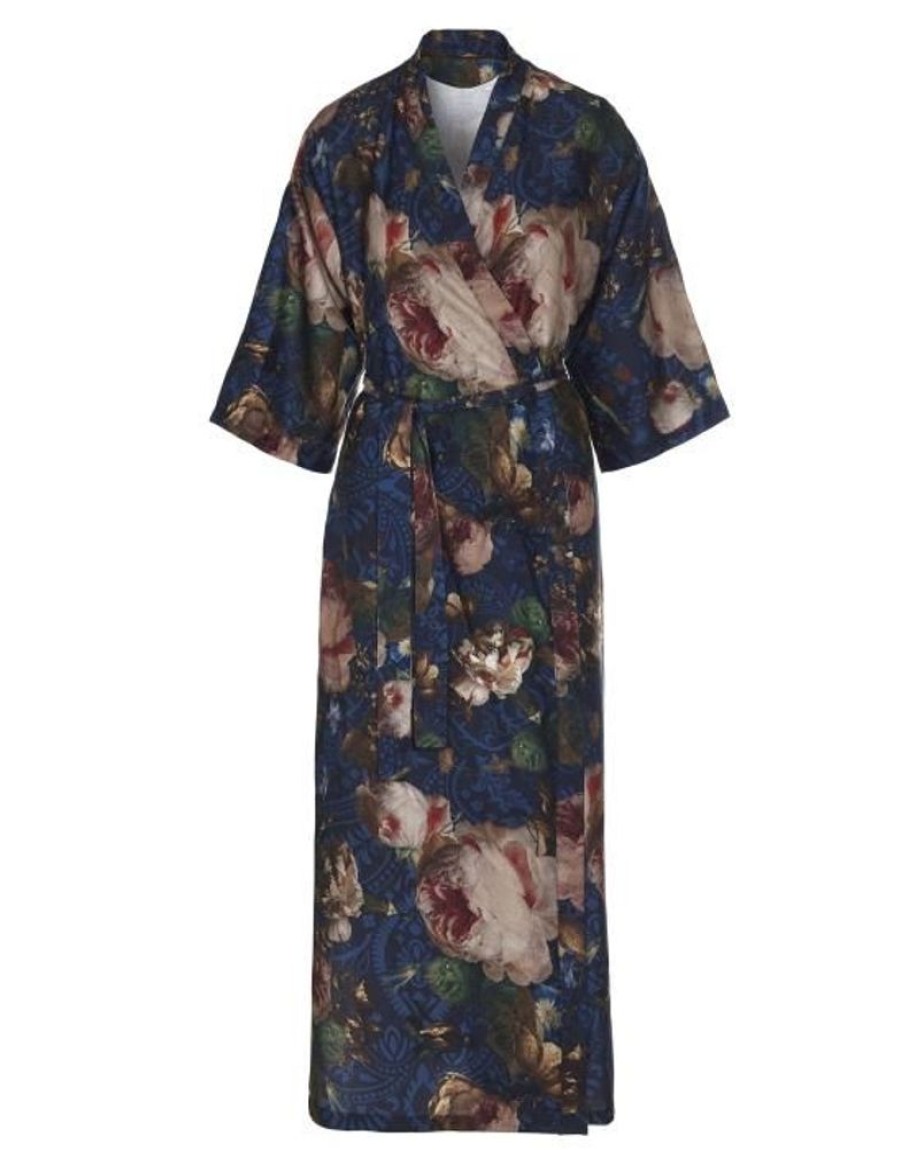 Kimono'S | ESSENZA Kimono'S Essenza Jula Gallery Of Roses Kimono Nightblue S