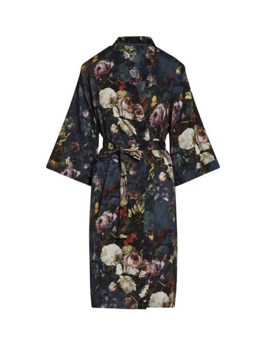 Kimono'S | ESSENZA Kimono'S Essenza Sarai Karli Deep Sea Blue Kimono Xs