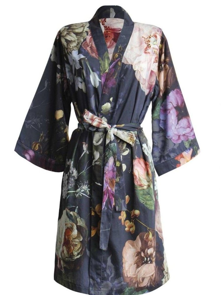 Kimono'S | ESSENZA Kimono'S Essenza Fleur Kimono Nightblue Xs