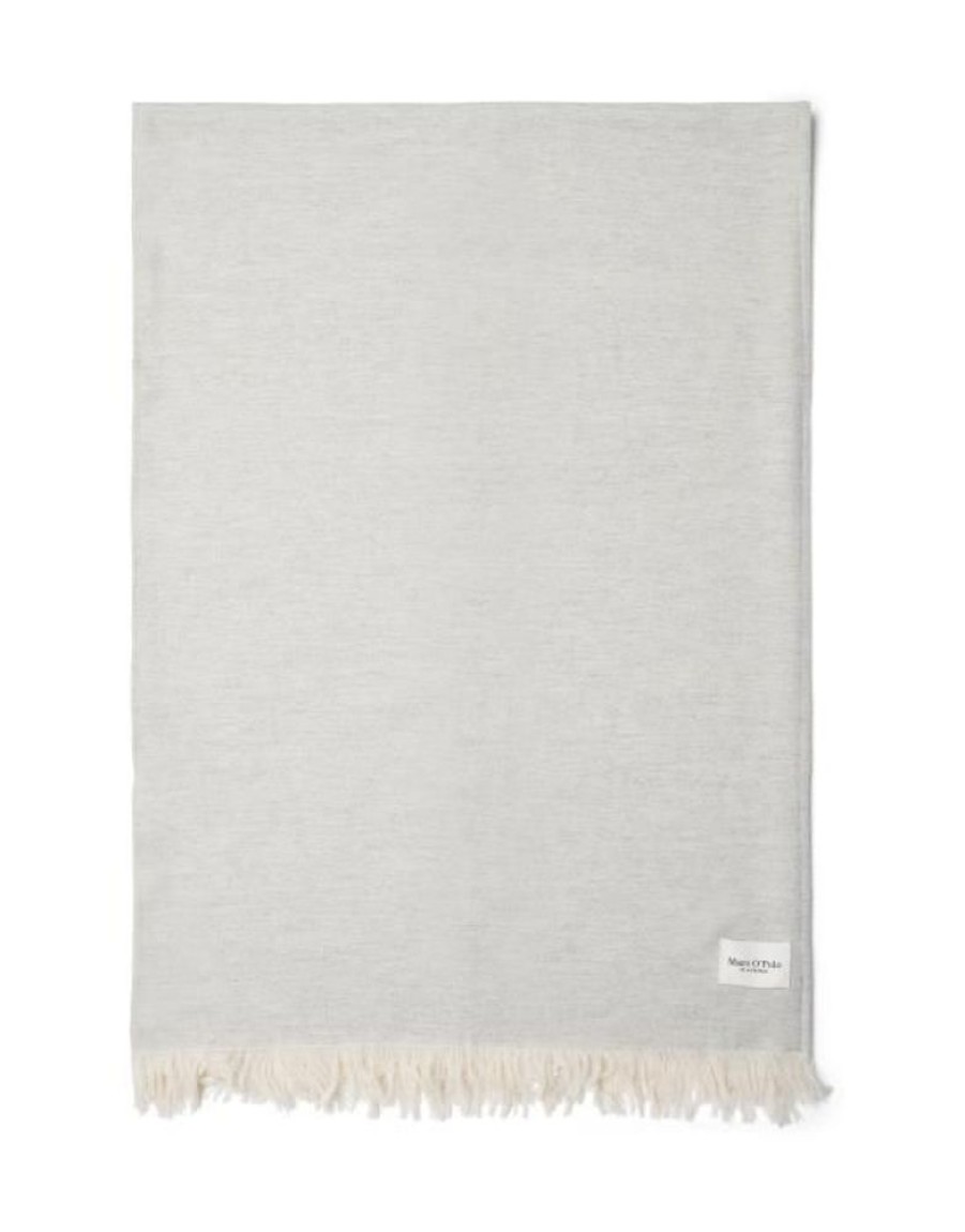 Plaids | Marc O'Polo Plaids Marc O'Polo Per Neutral Grey Melange Plaid 130 X 170 Cm