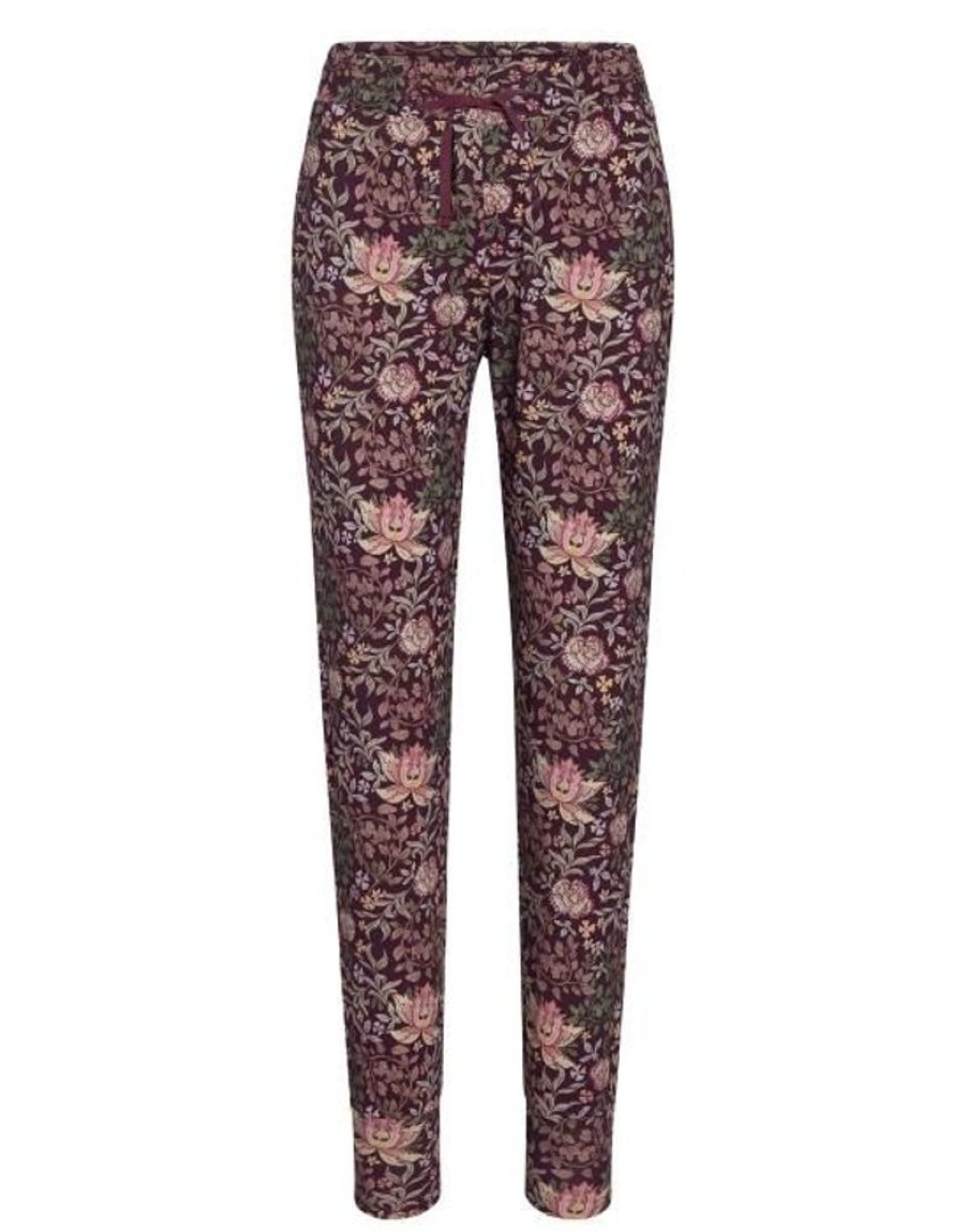 Broeken | ESSENZA Broeken Essenza Jules Ophelia Plum Wine Lange Broek Xxl