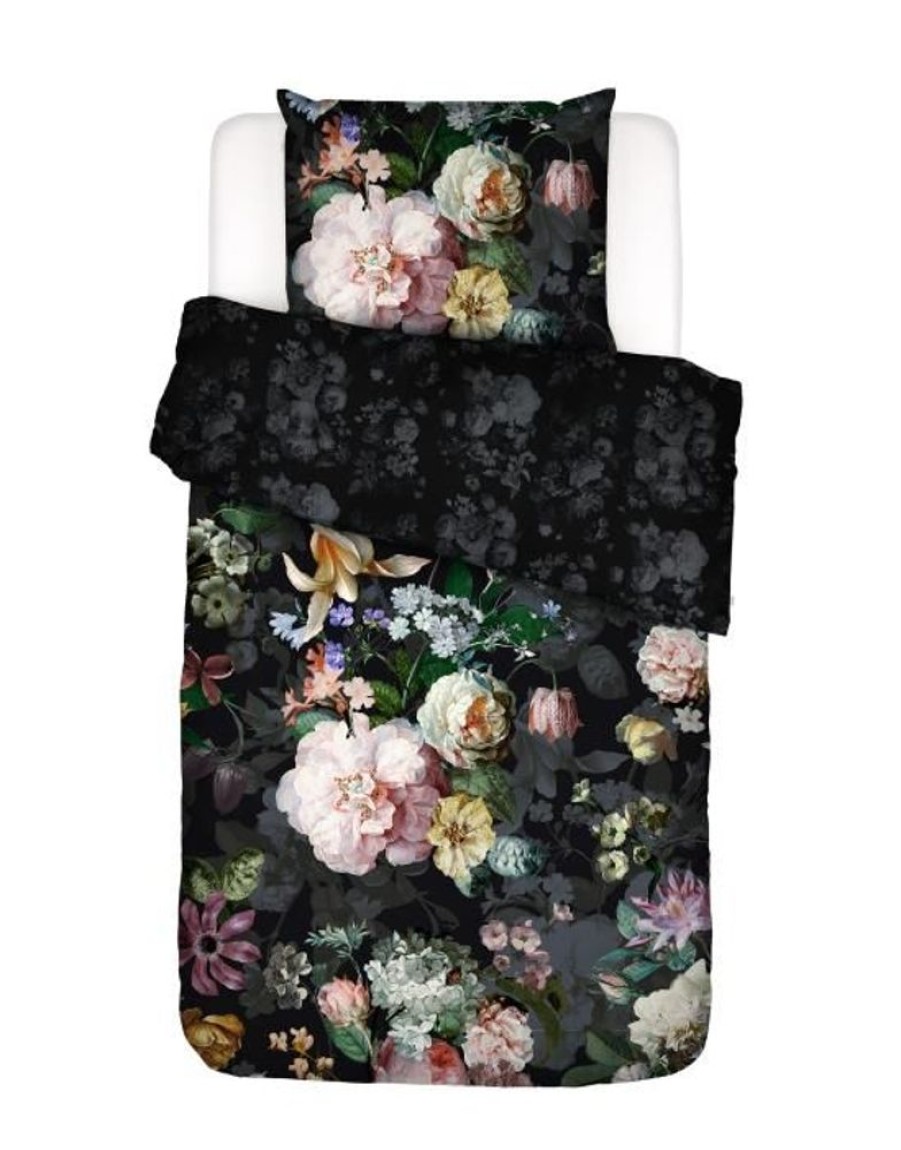 Dekbedovertrekken | ESSENZA Dekbedovertrekken Essenza Fleur Festive Blooming Black Dekbedovertrekset 140 X 220 Cm